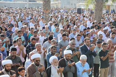 تصاویر/ نماز عید فطر در بندرعباس