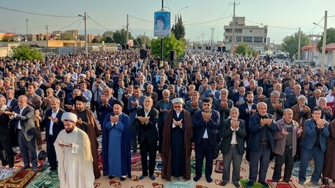اقامه نماز عید فطر در دهدشت به امامت حجت الاسلام والمسلمین وحدانی‌فر