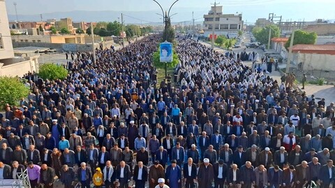 اقامه نماز عید فطر در دهدشت به امامت حجت الاسلام والمسلمین وحدانی‌فر