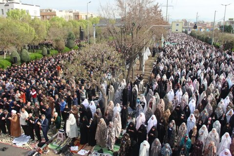 تصاویر / نماز عید سعید فطر در قزوین برگزار شد