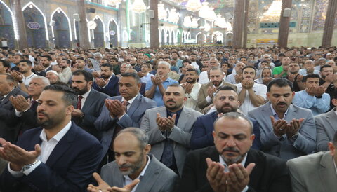 اقامه نماز عید سعید فطر در حرم امام حسین (علیه السلام)