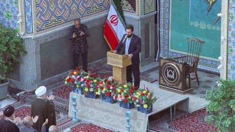 تصاویر/ اقامه نماز عید فطر در آستان مقدس هلال بن علی (ع)