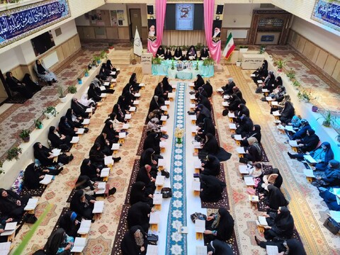 تصاویر/ پایان جمع خوانی قرآن کریم در مدرسه علمیه ریحانه الرسول ارومیه