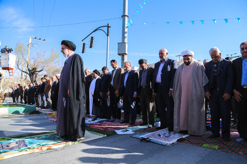 تصاویر/ اقامه نماز عید سعید فطر در شهرکرد