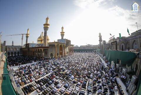 برگزاری نماز عید سعید فطر در جوار حرم امامین کاظمین (علیهما السلام)