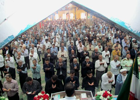 تصاویر/ نماز عید فطر در بندر دیر