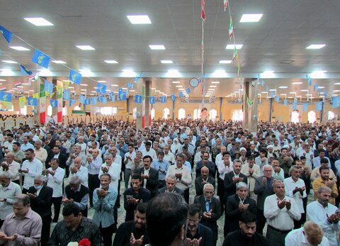 تصاویر/ نماز عید فطر در بندر دیر