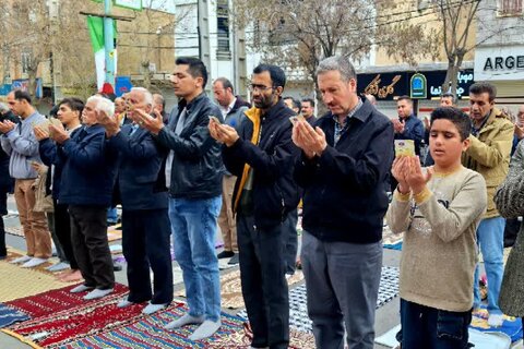 تصاویر/ اقامه نماز عید فطر در شهرستان قروه