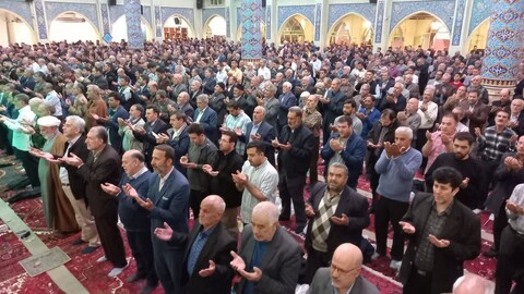 تصاویر/ اقامه نماز عید فطر در شهر مراغه