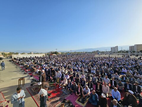 تصاویر/ اقامه نماز عید فطر جیرفت