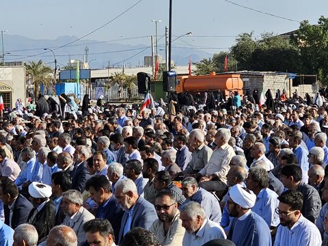 تصاویر/ اقامه نماز عید فطر جیرفت