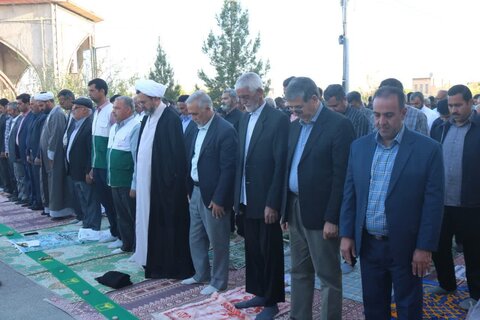 تصاویر/ اقامه نماز عید فطر در امین شهر