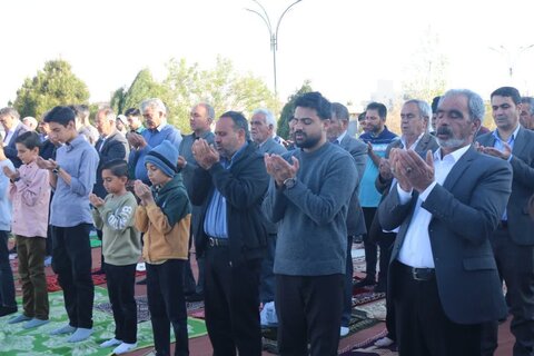 تصاویر/ اقامه نماز عید فطر در امین شهر