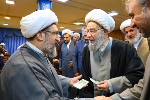 تصاویر | دیدار عیدانه نماینده ولی فقیه در استان در حسینیه بیت امام جمعه تبریز