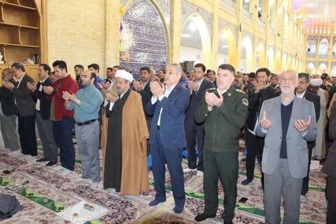 تصاویر/ اقامه نماز عید فطر در شهر بناب