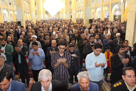 تصاویر/ اقامه نماز عید فطر در شهر بناب