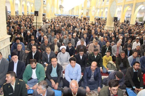 تصاویر/ اقامه نماز عید فطر در شهر بناب