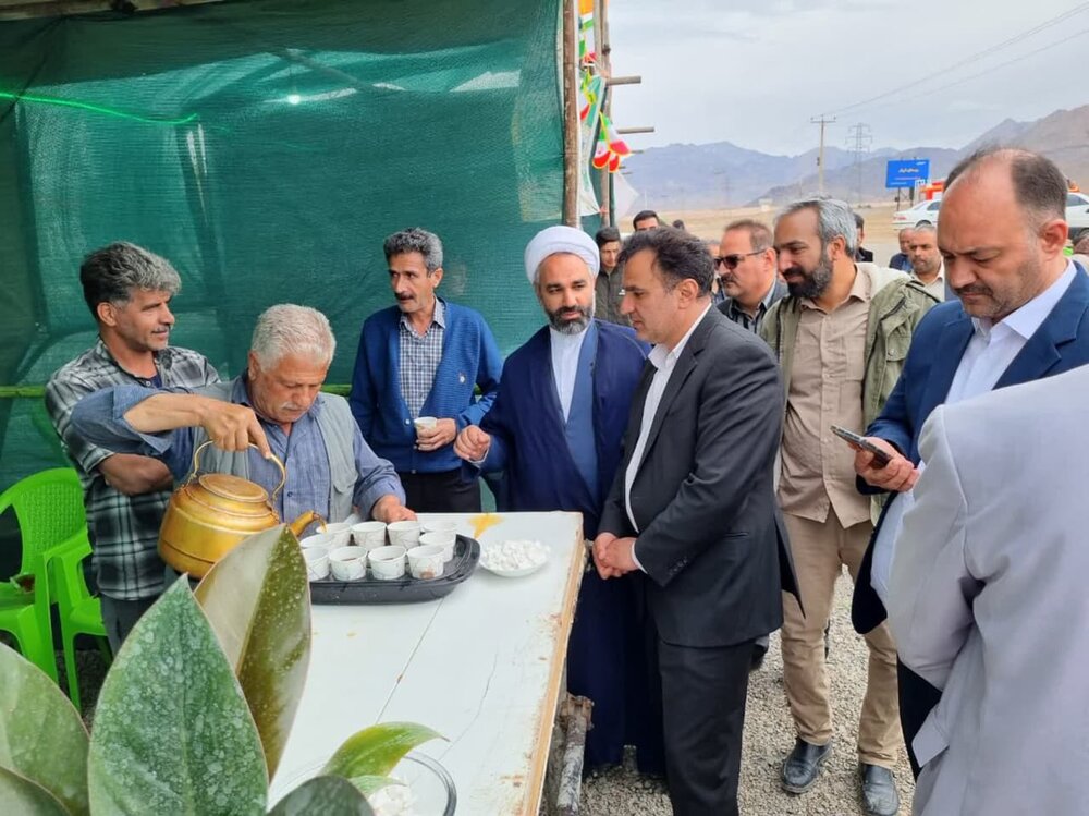 بازدید فرماندار کاشان از نوروزگاه روستایی دهستان گلاب بخش برزک