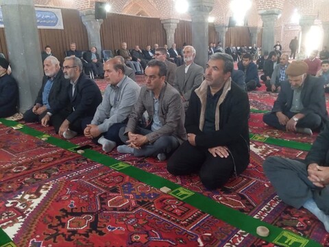 تصاویر/ آیین عبادی سیاسی نماز جمعه تسوج