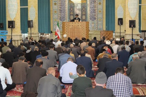 تصاویر/ آیین عبادی سیاسی نماز جمعه بناب