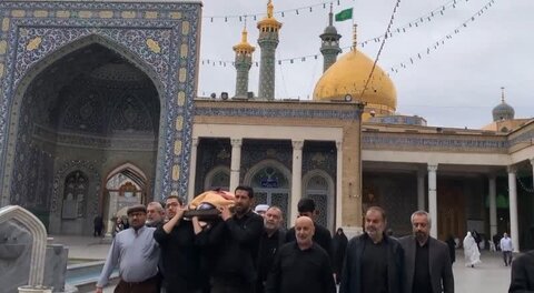 تشییع پیکر مرحوم حجت الاسلام محمدعلی محمدی لائینی در قم