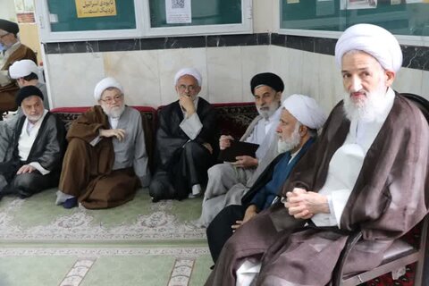 مجلس ترحیم مرحوم حجت الاسلام محمدی لائینی ، برادر نماینده ولی فقیه در قم