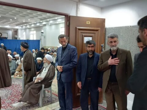 مجلس ترحیم مرحوم حجت الاسلام محمدی لائینی ، برادر نماینده ولی فقیه در قم