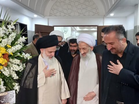 مجلس ترحیم مرحوم حجت الاسلام محمدی لائینی ، برادر نماینده ولی فقیه در قم