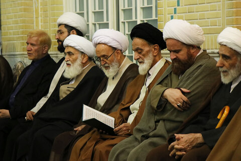 تصاویر / مراسم چهلمین روز ارتحال برادر گرامی آیت‌الله العظمی نوری همدانی