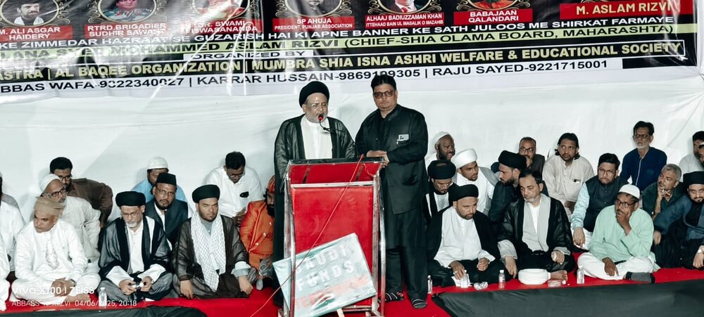 जब तक रौज़ा नहीं बन जाता, हम चैन से अपने घरों में नहीं बैठेंगे: मौलाना असलम रिजवी