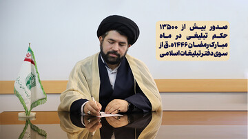 صدور بیش از ۱۳ هزار و ۵۰۰ حکم تبلیغی در رمضان ۱۴۴۶ه.ق | نقش مبلغان در ایجاد فضای معنوی آغاز سال جدید