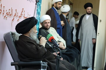 تصاویر/ دیدار خطبای بین المللی خوزستان با آیت الله موسوی جزایری