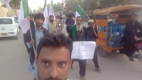 اصغریه آرگنائيزیشن پاکستان دادو کی جانب يومِ انہدام جنت البقيع کے موقع پر احتجاجی ريلی