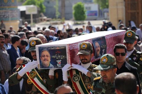تصاویر| تشییع مراسم جانباز شهید قهرمان سه دوره پارالمیک