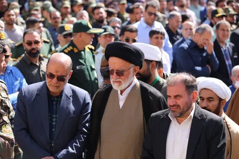 تصاویر| تشییع مراسم جانباز شهید قهرمان سه دوره پارالمیک