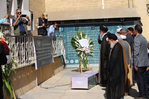 تصاویر| تشییع مراسم جانباز شهید قهرمان سه دوره پارالمیک