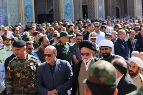 تصاویر| تشییع مراسم جانباز شهید قهرمان سه دوره پارالمیک