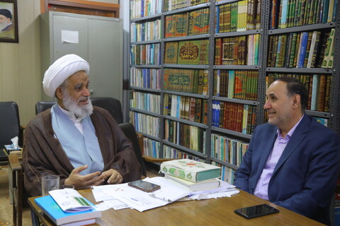 تصاویر / دیدار نایب رئیس هیئت مدیره مخابرات ایران با آیت الله کعبی