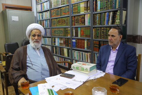 تصاویر / دیدار نایب رئیس هیئت مدیره مخابرات ایران با آیت الله کعبی