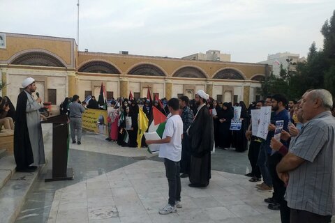 تصاویر/ تجمع حمایت از مردم غزه در بوشهر