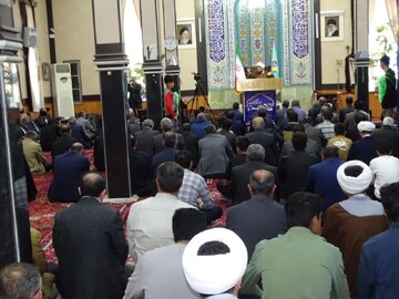 تصاویر/ اقامه نماز جمعه شهر چهاربرج