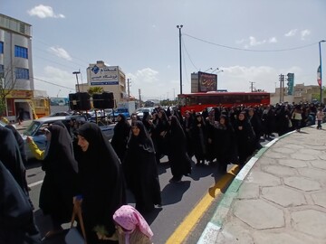 تصاویر/ راهپیمایی خشم و انزجار علیه رژیم غاصب صهیونیستی در ساوه