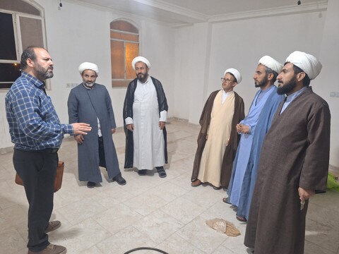 تصاویر/ بازدید مسئولان معاونت‌های پژوهش، منابع انسانی، امور مالی و دفتر فنی از مدرسه علمیه مهدیه پارسیان