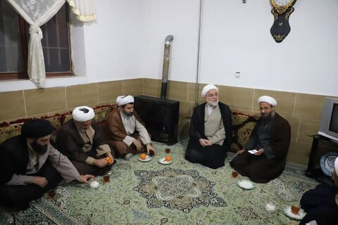 تصاویر/ سرکشی مدیر حوزه علمیه کردستان در معیت حجت‌الاسلام والمسلمین پورذهبی از روحانیون و ائمه جمعه قروه