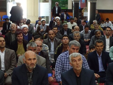 تصاویر/ آیین عبادی سیاسی نماز جمعه چهاربرج