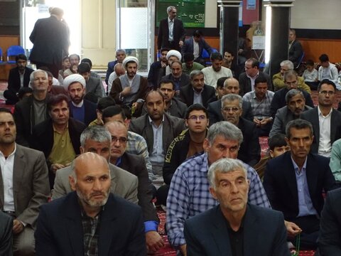 تصاویر/ آیین عبادی سیاسی نماز جمعه چهاربرج