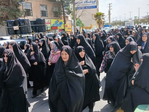 تصاویر/راهپیمایی خشم و انزجار علیه رژیم غاصب صهیونیستی در ساوه