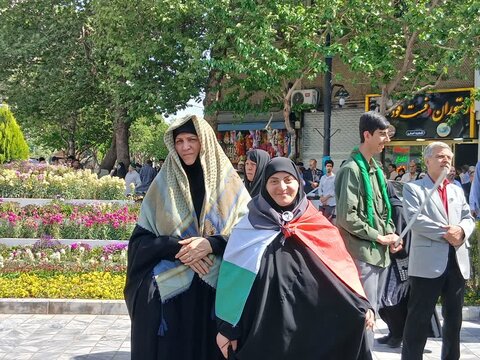 تصاویر/راهپیمایی مردم مشهد در حمایت از مردم مظلوم غزه
