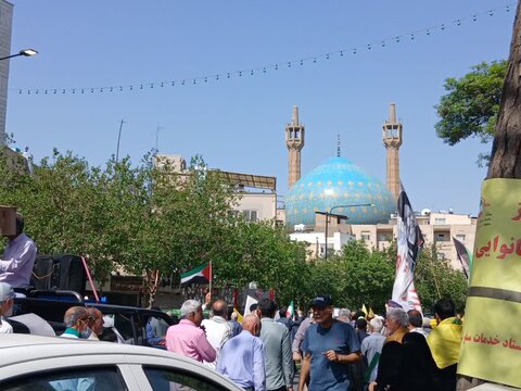 تصاویر/راهپیمایی مردم مشهد در حمایت از مردم مظلوم غزه