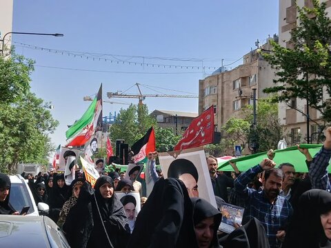 تصاویر/راهپیمایی مردم مشهد در حمایت از مردم مظلوم غزه
